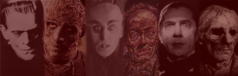Classic monsters featured in our horror movie magazine and other publications