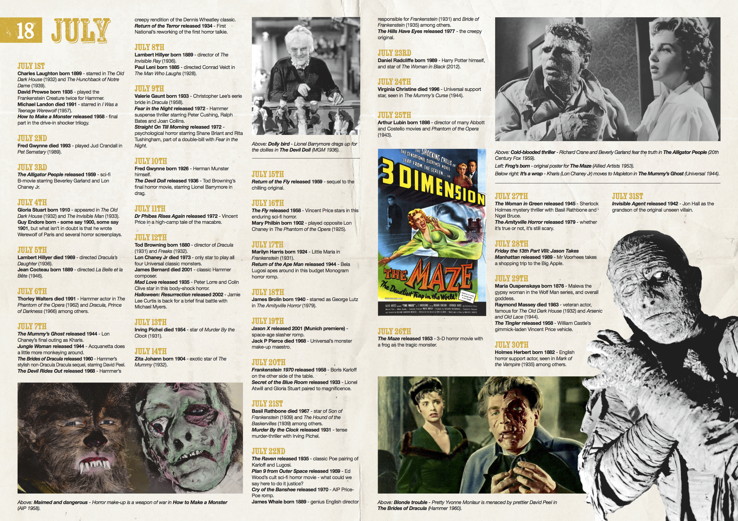 Hammer Horror 5-Guide Bundle Three - Classic Monsters Shop