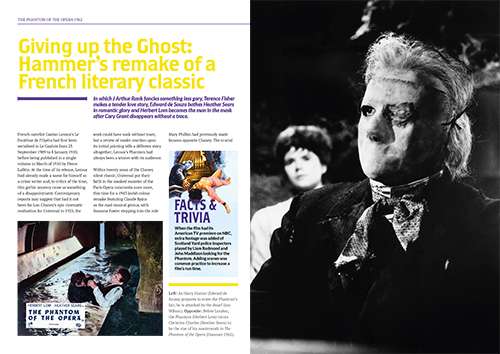 Herbert Lom as the Phantom - feature spread in the Phantom of the Opera 1962 Ultimate Guide