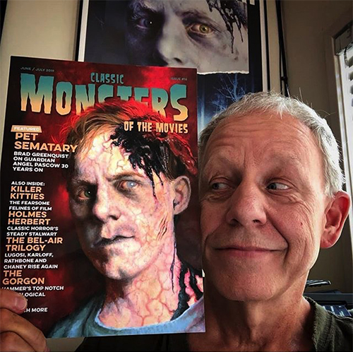 Brad Greenquist with Classic Monsters of the Movies issue 16