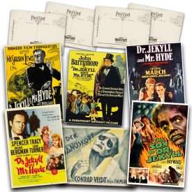 Classic Jekyll & Hyde Movies Postcard Set #1