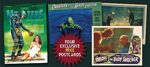 Classic Monsters of the Movies Issue #3 Legacy Edition Hardback Postcards