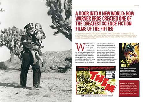 Them! 1954 - vibrant page spread design showing images and text