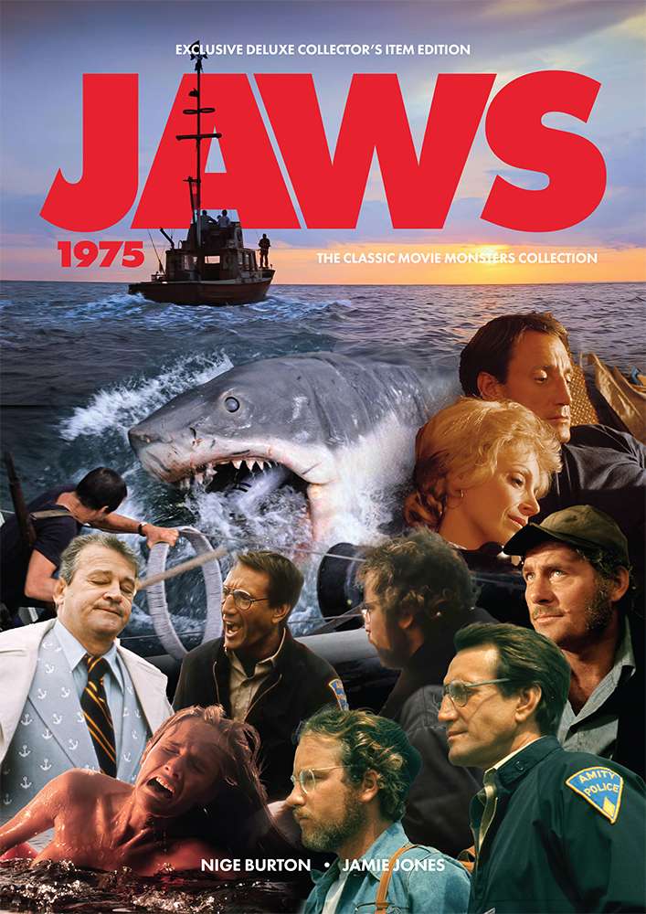 Jaws 1975 Ultimate Guide Magazine Jaws 1975 Ultimate Guide magazine cover with montage of film stills