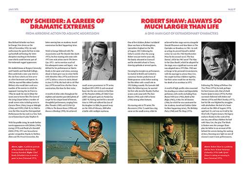 Biography articles in Jaws 1975 guide magazine