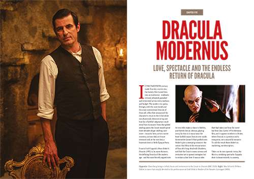 Modern Dracula films article in full-colour magazine