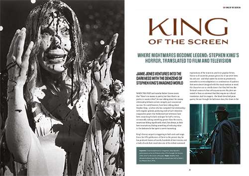 Stephen king screen adaptations article in the Classic Monsters Annual 2026