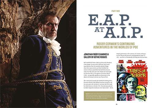 Edgar Allan Poe AIP films article in the Classic Monsters Annual 2026