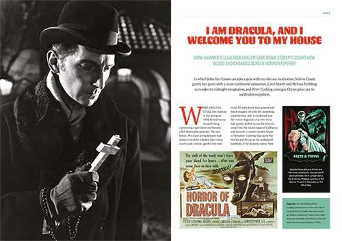 Professional film analysis article in Dracula 1958 magazine