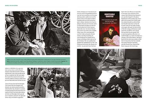 Hammer Dracula editorial spread with images and text in Ultimate Guide magazine