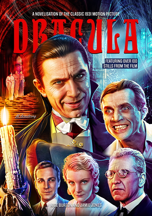 Dracula 1931 novelisation cover art for Platinum Collector's Set