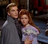 David Peel as Baron Meinster deceives Marianne Danielle (Yvonne Monlaur) in The Brides of Dracula (Hammer 1960)