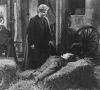 Baron Meinster (David Peel) battles Van Helsing (Peter Cushing) in The Brides of Dracula (Hammer 1960)