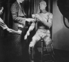 Lon Chaney takes a breather between gruelling takes on The Mummy's Ghost (Universal 1944)