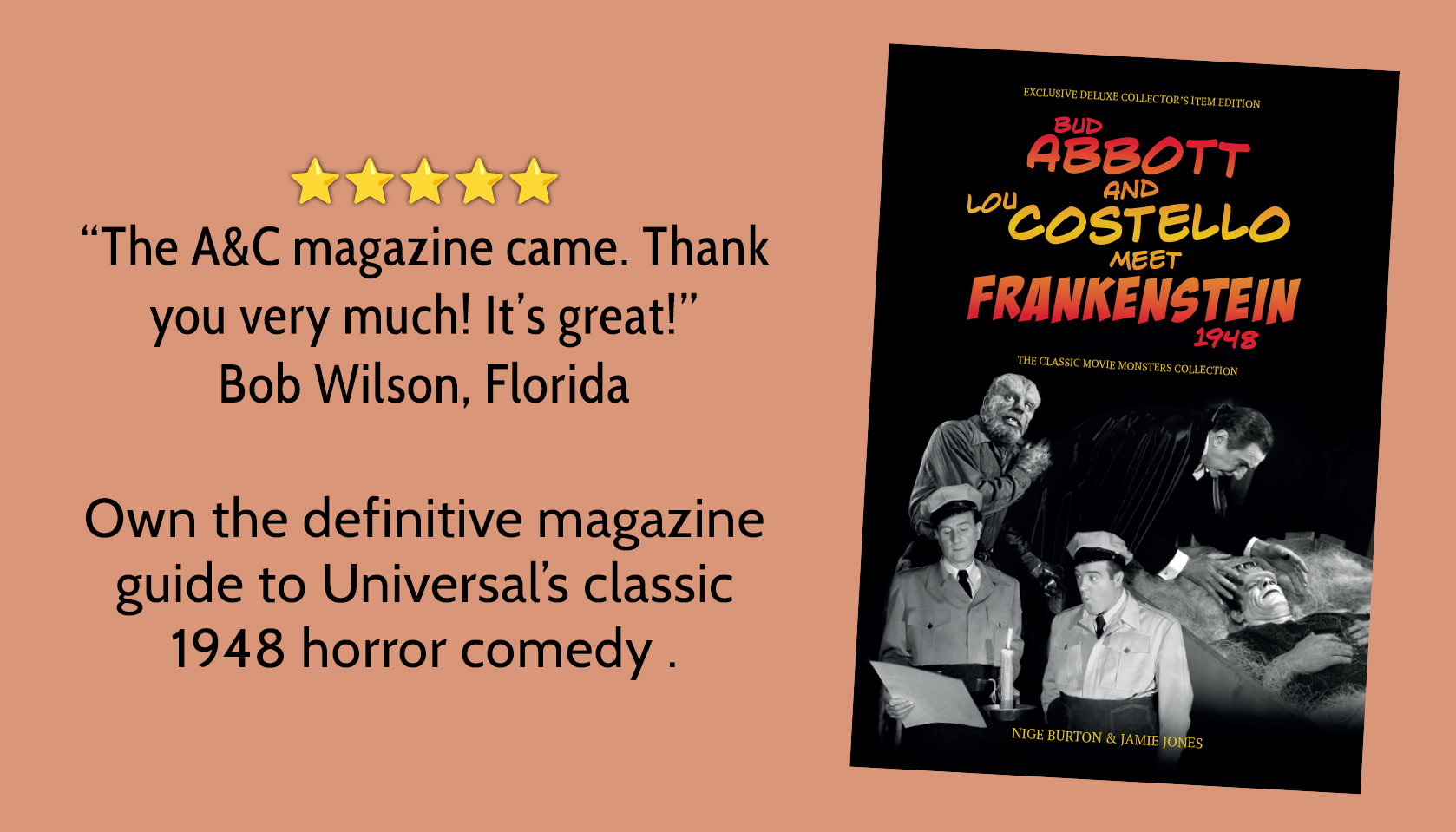 Ultimate Guide magazine to Abbott and Costello Meet Frankenstein