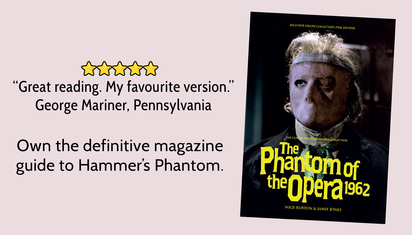 Ultimate Guide magazine to The Phantom of the Opera 1962 from Classic Monsters
