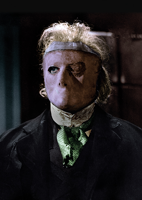 Close-up of the Phantom's mask in Phantom of the Opera 1962