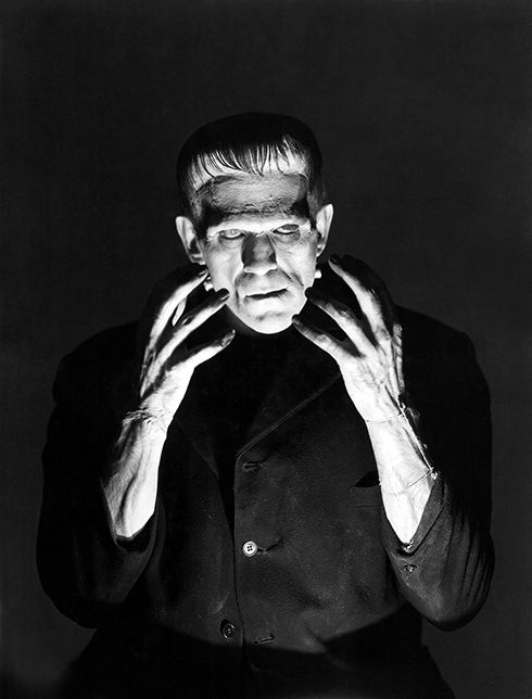 Targa In Metallo Boris Karloff Frankenstein – Decorazione Da Parete Retrò 20x30 Cm