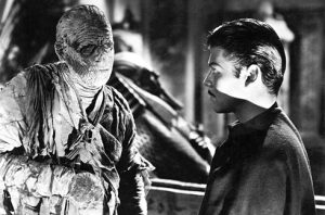 Lon Chaney Jr and Turhan Bey in The Mummy's Tomb (Universal 1942)