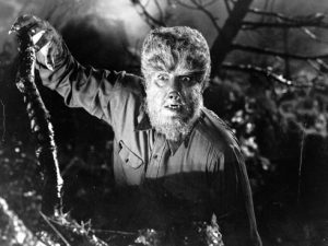Lon Chaney Jr in his favourite role, The Wolf Man (Universal 1941)