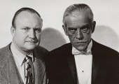 George Waggner with Boris Karloff